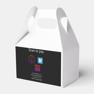 QR-Code Venmo-Scan zum Bezahlen mit Logo Social Me Geschenkschachtel