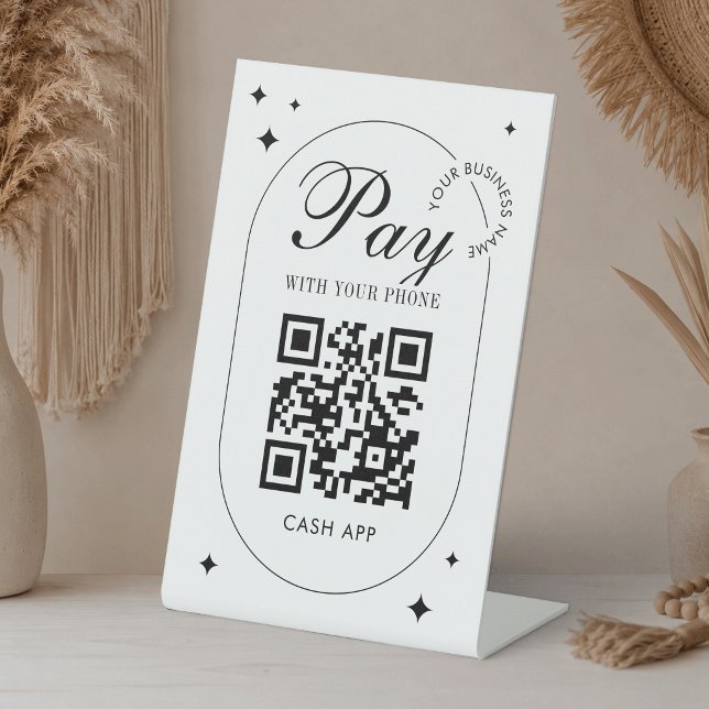 QR-Code Venmo-Zahlung Minimalistischer Scannen um  Sockelschild (Von Creator hochgeladen)