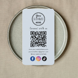 QR-Code Verbindung mit der US Social Media Soft Na Visitenkarte