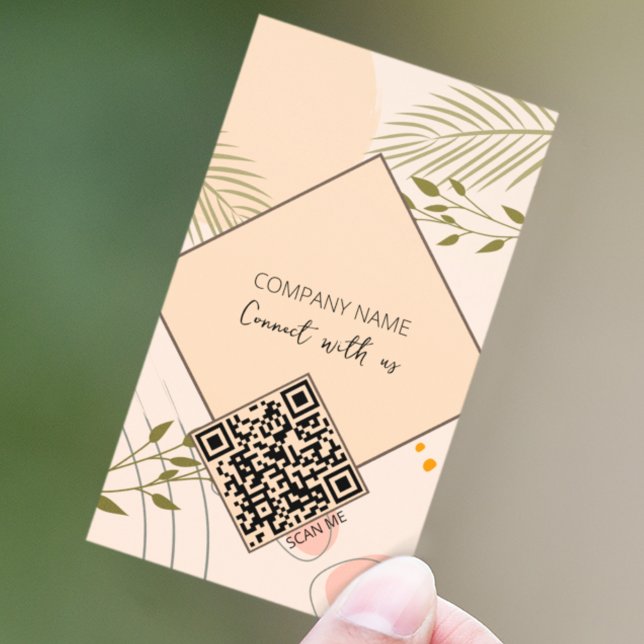 QR-Code Verbindung mit uns Boho Visitenkarte (Von Creator hochgeladen)