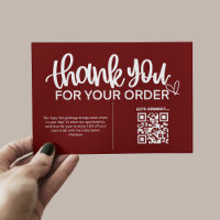 QR-Code Vielen Dank für Ihr Einkaufspaket Beilage