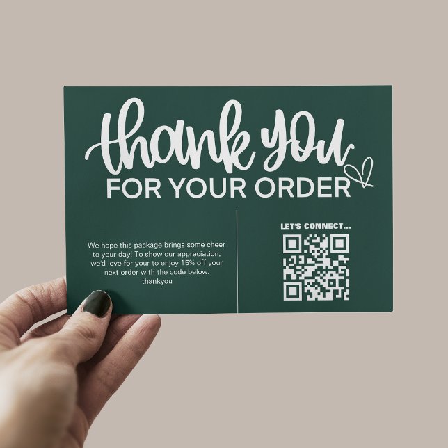 QR-Code Vielen Dank für Ihr Einkaufspaket Beilage Begleitkarte (Von Creator hochgeladen)