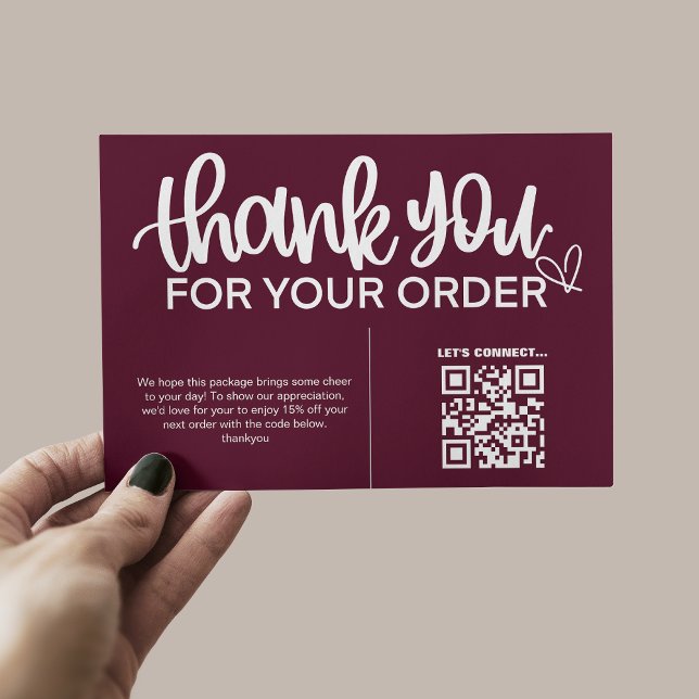 QR-Code Vielen Dank für Ihr Einkaufspaket Beilage Begleitkarte (Von Creator hochgeladen)