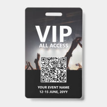 QR-Code VIP Alle Access Pass Benutzerdefiniertes E