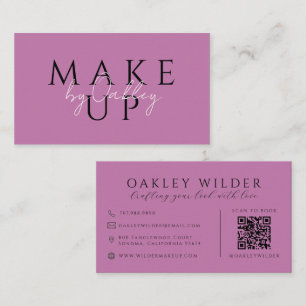 QR-Code Visagist Lilac Visitenkarte