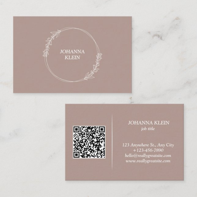 QR Code Visitenkarte (Vorne/Hinten)