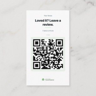 QR-Code-Visitenkarte für Restaurants und Geschäfte Visitenkarte