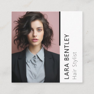 QR-Code-Visitenkarte für Social Media Quadratische Visitenkarte