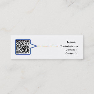 QR Code-Visitenkarte Mini Visitenkarte