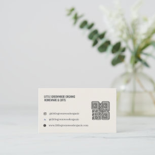 QR-Code Visitenkarte    Modern Minimalistisch Neut