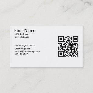 QR Code-Visitenkarte Visitenkarte
