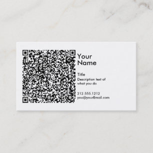 QR Code-Visitenkarte Visitenkarte