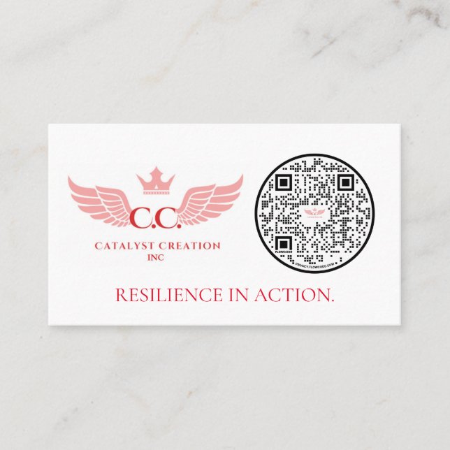 QR-Code-Visitenkarten Visitenkarte (Vorderseite)