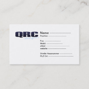 QR Code Visitenkarten Visitenkarte