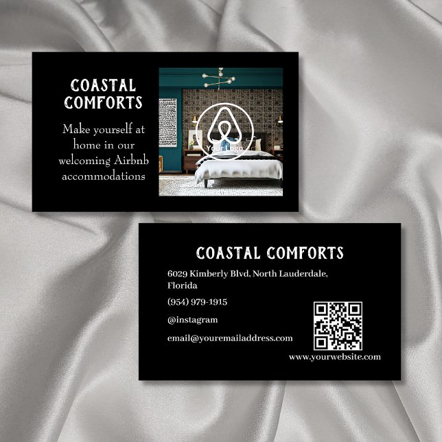 QR-Code von House Rental Airbnb | BESCHREIBUNG DES Visitenkarte (Von Creator hochgeladen)