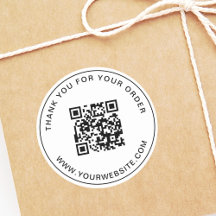 QR-Code-Vorlage für Unternehmen Vielen Dank Pink