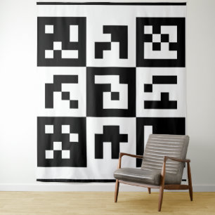 qr Code Wandteppich