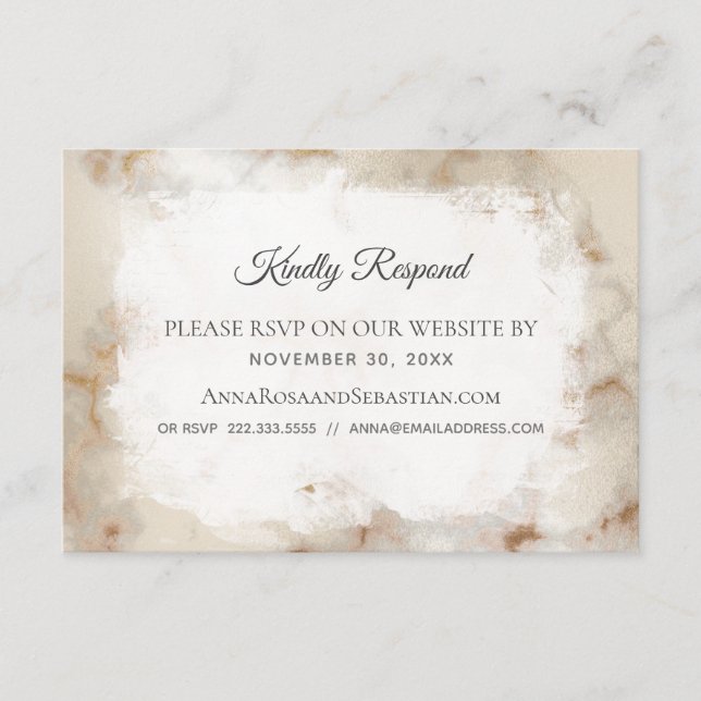*~* QR-Code Website AR2 Wedding RSVP Begleitkarte (Vorderseite)