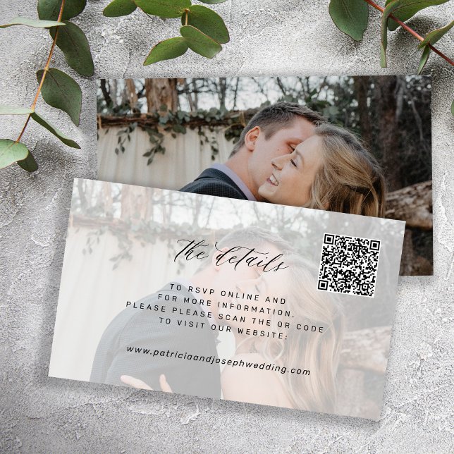 QR-CODE-Website für Hochzeiten - Mindestangaben zu Begleitkarte (Von Creator hochgeladen)