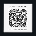 QR Code Website Link Schwarz & Weiß Business Magnet<br><div class="desc">Erstellen Sie mit einem QR-Code-Weblink Ihren eigenen,  individuellen Business-Magneten. Klicken Sie auf die SCHALTFLÄCHE BLAUE DESIGN TOOL,  um eine erweiterte Anpassung dieses Designs zu erhalten.</div>