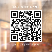 QR Code Website Link Weißes Skript Einfaches Busin