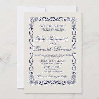 QR Code Wedding Invitation | Elegant Old Money Einladung