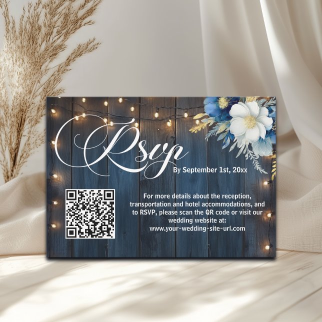 QR Code Wedding RSVP Karte (Von Creator hochgeladen)