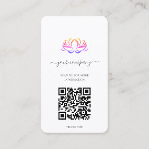 QR Code Wellness-Center Therapeut Lotus Visitenkarte