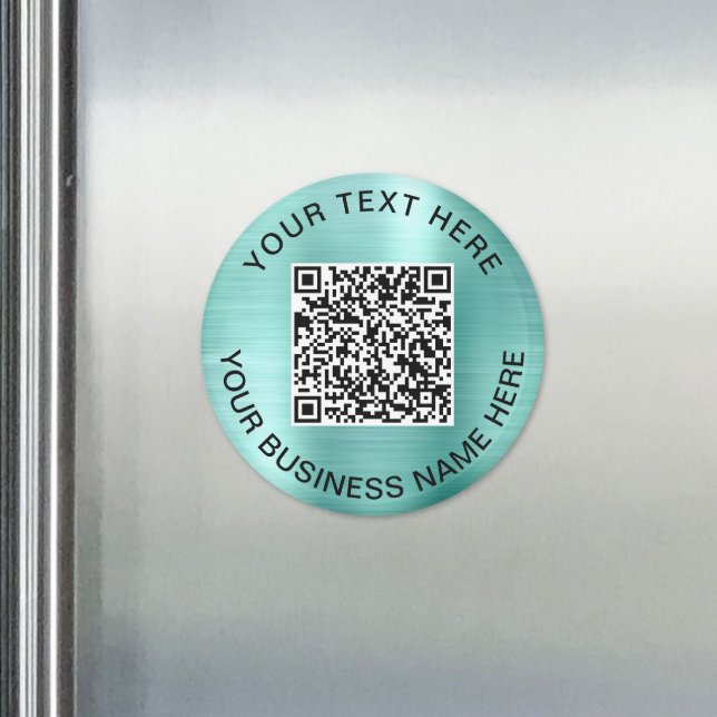 QR-Code Werbe-Mintgrün Magnet (QR Code Promotional Mint Green Magnet)