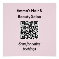 QR-Code Werbeaktion Custom Beauty Salon