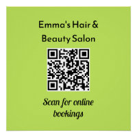 QR-Code Werbeaktion Custom Beauty Salon