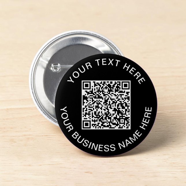QR Code WerbeBlack Button (QR Code Promotional Black Button)