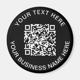 QR Code WerbeBlack Magnet