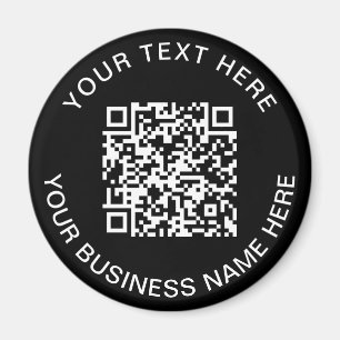QR Code WerbeBlack Magnet