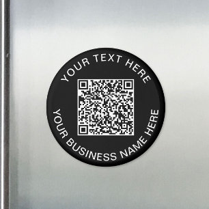 QR Code WerbeBlack Magnet