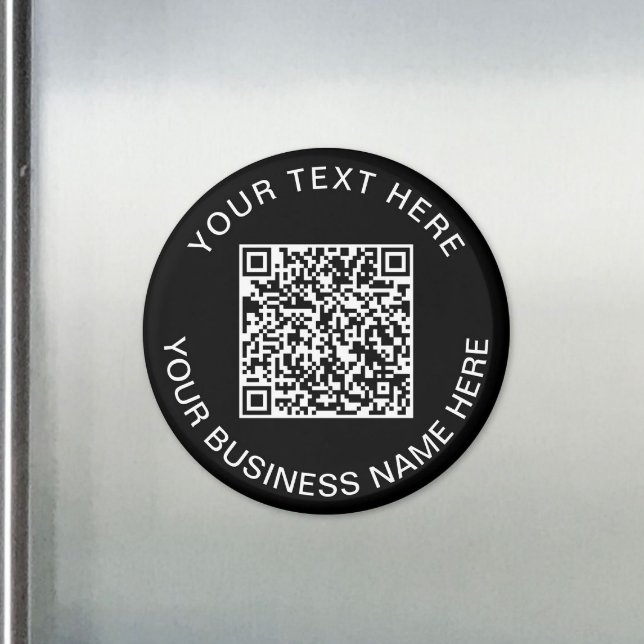 QR Code WerbeBlack Magnet (QR Code Promotional Black Magnet)