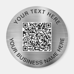 QR-Code Werbesilber Magnet