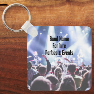 QR-Code-Werbung für Bandmusiker Schlüsselanhänger