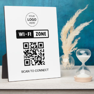 QR-Code Wifi Business-Logo-Scan zur Verbindung Fotoplatte