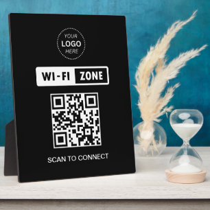 QR-Code Wifi Business-Logo-Scan zur Verbindung Fotoplatte