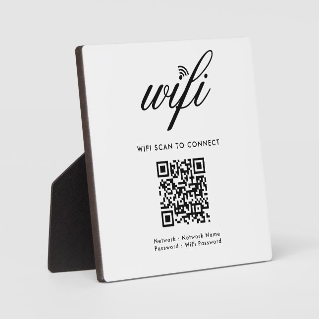 QR-Code Wifi-Scan zum Anschluss von benutzerdefini Fotoplatte (Vorderseite)
