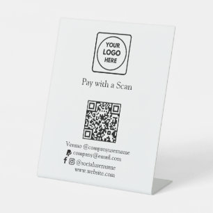 QR-Code-Zahlung Benutzerdefiniertes Zelle PayPal Sockelschild