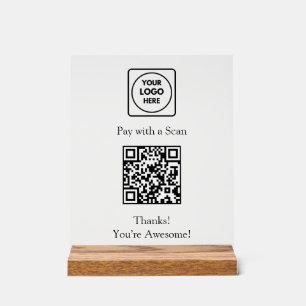 QR-Code-Zahlung   Kontaktlose Anzeige mit individu