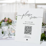 QR-Code-Zeichen für moderne kalligraphische Hochze Sockelschild<br><div class="desc">Scannable Wedding Programm,  Modernes Digitales Programm,  Modernes Kalligrafisches Hochzeitsprogramm QR Code Sign. Sie können die gesamte Vorlage bearbeiten/personalisieren. Wenn Sie Hilfe oder passende Produkte benötigen,  kontaktieren Sie mich bitte. Ich freue mich,  die schönsten personalisierten Produkte für Sie zu kreieren!</div>