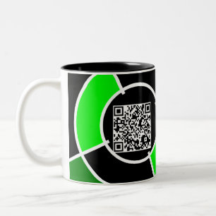 QR-Code Zweifarbige Tasse