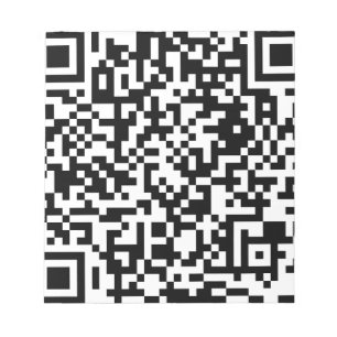 QR Codeentwurf Notizblock