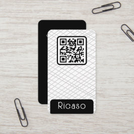 QR-Codegeflechtete Muster Personalisiert Visitenkarte