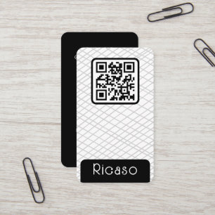 QR-Codegeflechtete Muster Personalisiert Visitenkarte
