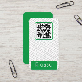 QR-Codegeflechtete Muster Personalisiert Visitenkarte