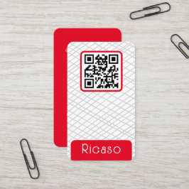 QR-Codegeflechtete Muster Personalisiert Visitenkarte